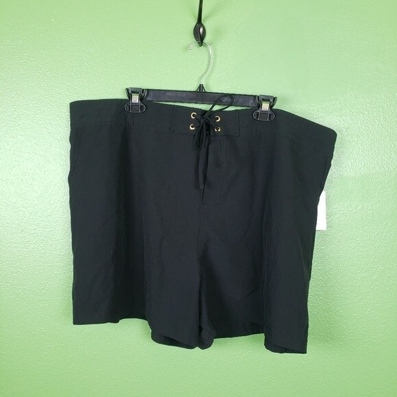 La Blanca NWT High Rise Women's Plus Size Swim Lace Drawstring board short 3xl - Picture 1 of 9